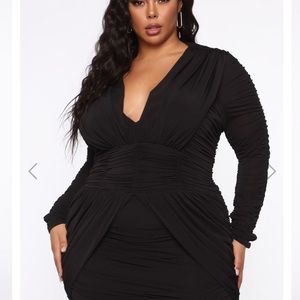 Fashion Nova -Could It Be Ruched Mini Dress